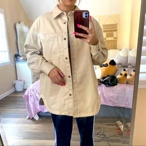 NEW WITH TAGS Vegan Leather Tunic/Jacket